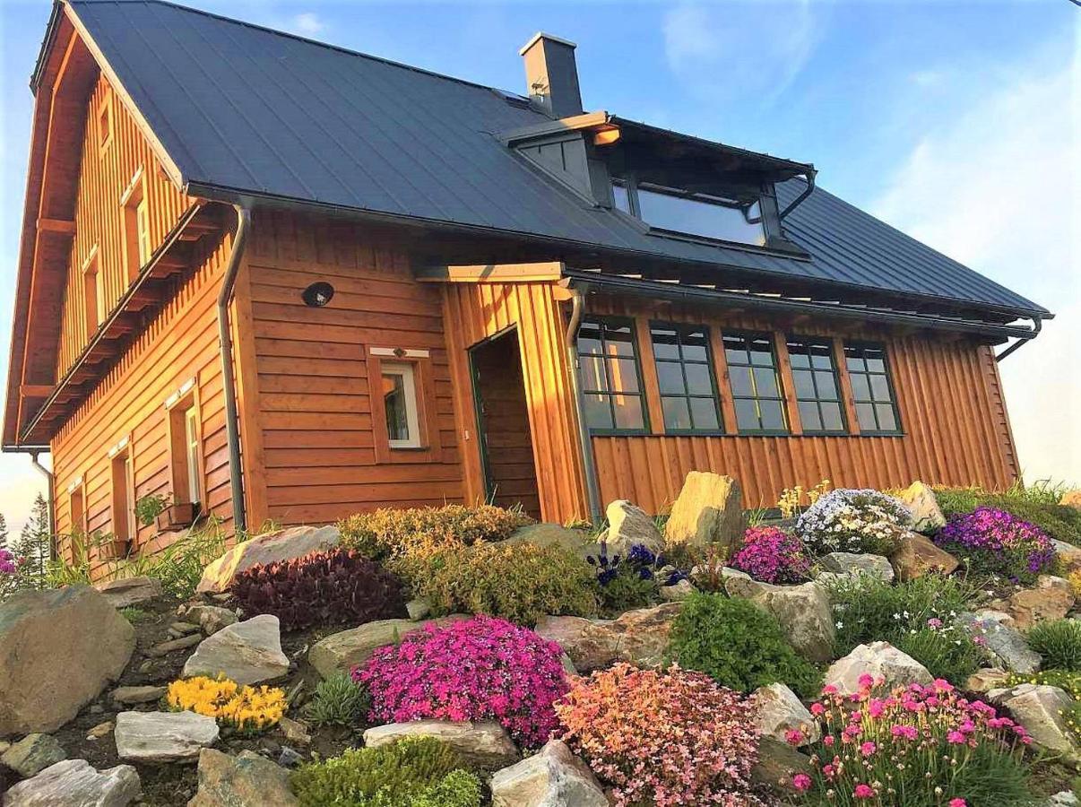 Horsky Apartman Vyhlidka Rejviz Zlate Hory Bagian luar foto