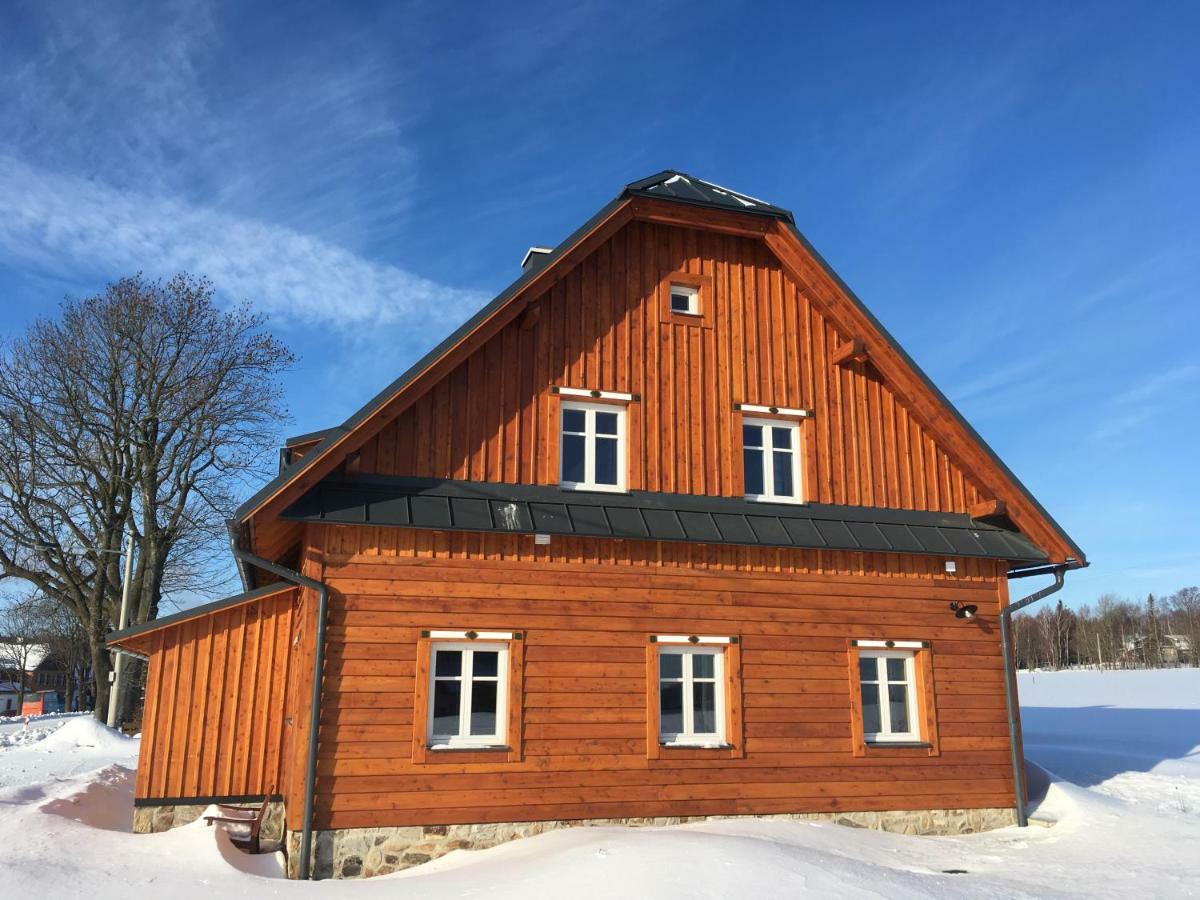 Horsky Apartman Vyhlidka Rejviz Zlate Hory Bagian luar foto